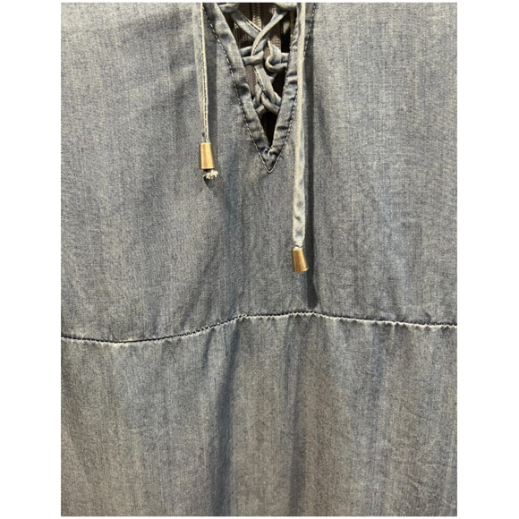 LOVERS + FRIENDS Tied Tunic Mini Blue Dress - Picture 6 of 7